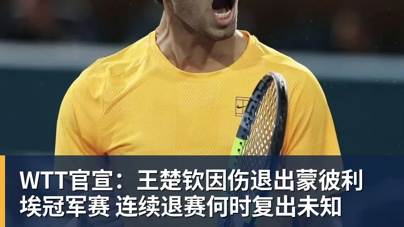 MK体育WTT官宣:王楚钦因伤退出蒙彼利埃冠军赛 连续退赛何时复出未知